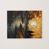 カントリーサンセットバーズアンドストリームジグソーパズル ジグソーパズル (横)