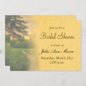 カントリーサンセットブライダルシャワー 招待状 (正面/裏面)