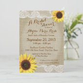 カントリーサンフラワーアンドレースブライダルシャワー 招待状 (スタンド正面)