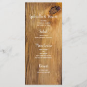 カントリーサンフラワーウェスタン結婚ズのメニュー メニュー (裏面)