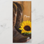 カントリーサンフラワーウェスタン結婚ズのメニュー メニュー (正面)