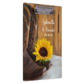 カントリーサンフラワーウェスタン結婚ズの計画 クリップボード (右)