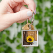 カントリーサンフラワーウェスタン結婚ズ キーホルダー (手)