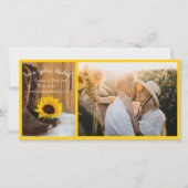 カントリーサンフラワーウェスタン結婚ズ セーブザデート (正面)