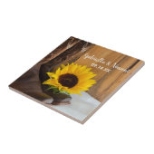 カントリーサンフラワーウェスタン結婚ズ タイル (側面)