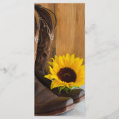 カントリーサンフラワーウェスタン結婚式 プログラム (正面)