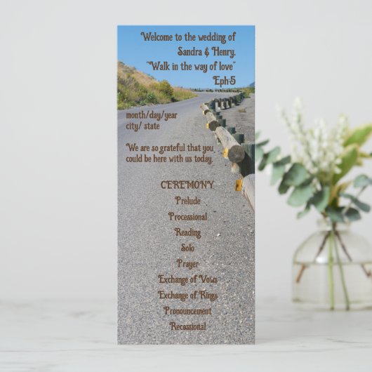 カントリーサンフラワーウェスタン結婚式 プログラム (スタンド正面)