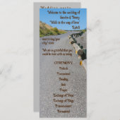 カントリーサンフラワーウェスタン結婚式 プログラム (正面/裏面)