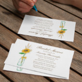 カントリーサンフラワーカントリーフローラブライダルシャワー 招待状