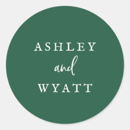 カントリーサンフラワーグリーン座標封筒用シール ラウンドシール