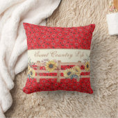 カントリーサンフラワーズオンバンダナプリントカスタム クッション (ブランケット)