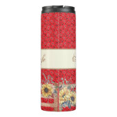 カントリーサンフラワーズオンバンダナプリントカスタム タンブラー (裏面)