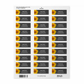 カントリーサンフラワーズシャルボード差出人住所 ラベル (フルシート)