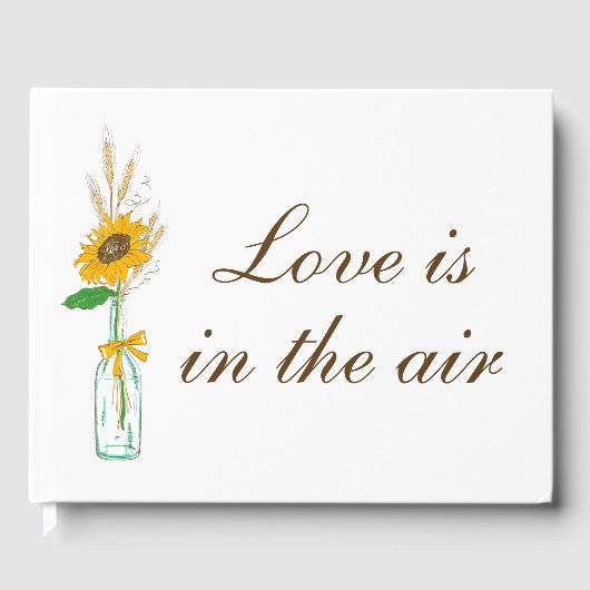 カントリーサンフラワーズボホイエロー結婚フローラ ゲストブック (正面)