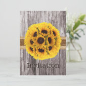 カントリーサンフラワーツウィーン&ウッドブライダルシャワー 招待状 (スタンド正面)