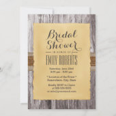 カントリーサンフラワーツウィーン&ウッドブライダルシャワー 招待状 (裏面)