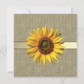 カントリーサンフラワーブライダルシャワー 招待状 (裏面)