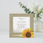 カントリーサンフラワーブライダルシャワー 招待状 (スタンド正面)