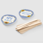 カントリーサンフラワーブルーギンガムチェックベビーQ ハンドファン (組立なし)