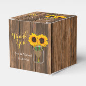 カントリーサンフラワーメイソンJar – ありがとうございます フェイバーボックス (正面サイド)