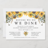 カントリーサンフラワーリハーサルディナー招待状 招待状 (正面)