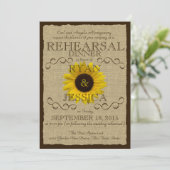 カントリーサンフラワーリハーサルディナー 招待状 (スタンド正面)