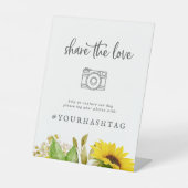 カントリーサンフラワー共有ザラブハッシュタグサイン 台座サイン (正面)