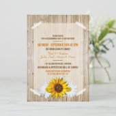 カントリーサンフラワー引っ越し祝いパーティーパーティの招待状 招待状 (スタンド正面)