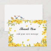 カントリーサンフラワー春 サンキューカード (正面/裏面)