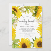 カントリーサンフラワー結婚ズブランチ招待状 招待状 (正面)