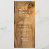 カントリーサンフラワー&レースウェスタンキンセアニラパーティー メニュー (裏面)