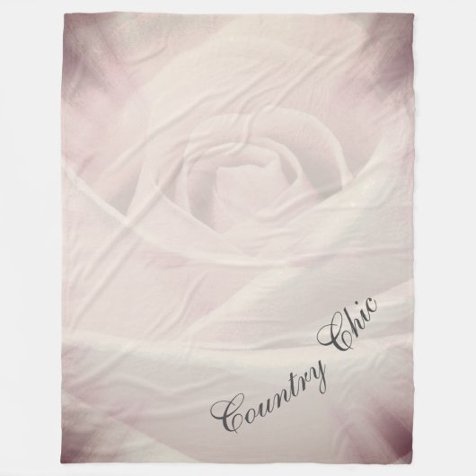 カントリーシかわいらしックデザイン フリースブランケット (正面)