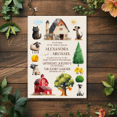 カントリーシエレガントックトレンディーファ結婚ームズ 招待状