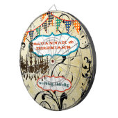 カントリーシックなアクアバンティングヴィンテージシャンデリアダーツ ダーツボード (正面右)