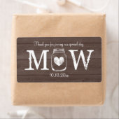 カントリーシックなメイスン結婚ンジャーのウォーターボトルラベル ラベル (インサイチュ)