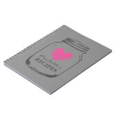 カントリーシックなヴィンテージメイスンジャーレシピノート ノートブック (左側)