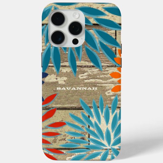 カントリーシックフローラあなたの名前または引用文 Case-Mate iPhoneケース (裏面)