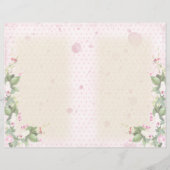 カントリーシックフローラ水玉模様ジャンクジャーナルページ (正面)