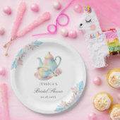 カントリーシックブライダルティーパーティーブライダルシャワー ペーパープレート (パーティー)