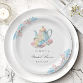 カントリーシックブライダルティーパーティーブライダルシャワー ペーパープレート