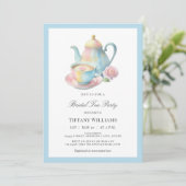 カントリーシックブライダルティーパーティーブライダルシャワー 招待状 (スタンド正面)