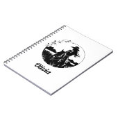 カントリーシックホース女性のカーボーイウェスタンパーソナライズされた ノートブック (左側)