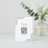 カントリーシックボタニカルブライダルシャワーレジストリ エンクロージャーカード (スタンド正面)