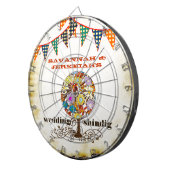 カントリーシック素朴サークルオブラブダーツボード ダーツボード (正面右)