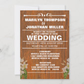 カントリーシック結婚式招待状 招待状 (正面)