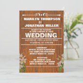 カントリーシック結婚式招待状 招待状 (スタンド正面)