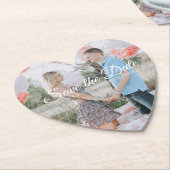 カントリーシック | フォトコースターの日付を保存 ペーパーコースター (アングル)