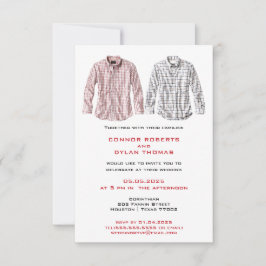 カントリーシャインスパイアツ |ゲイ結婚式招待状 セーブザデート