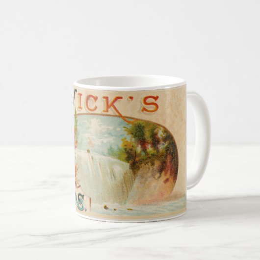 カントリーシャビービクトリアンオーガニック農家初期の コーヒーマグカップ (正面右)