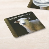 カントリーシープパーティー スクエアペーパーコースター (アングル)